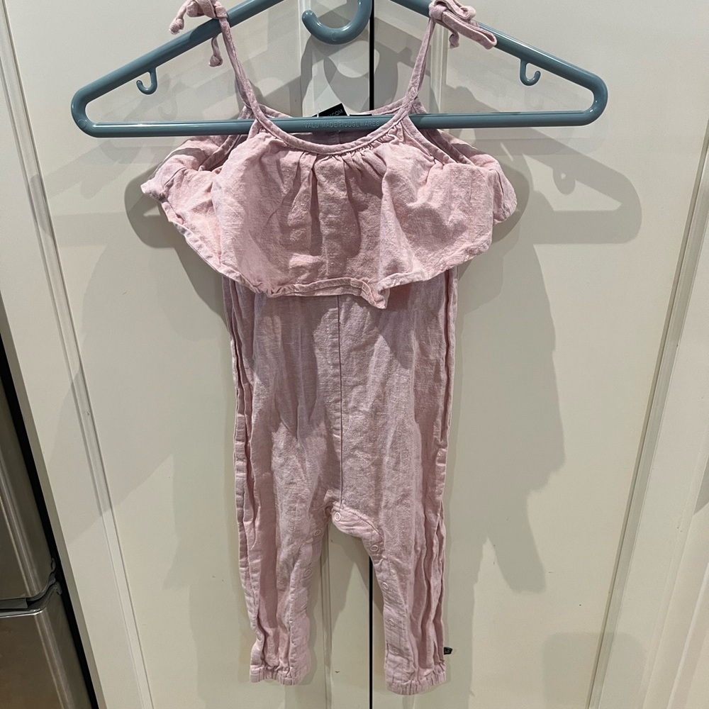 Vonbon apparel 18-24m Pink Ruffled Kids Jumpsuit